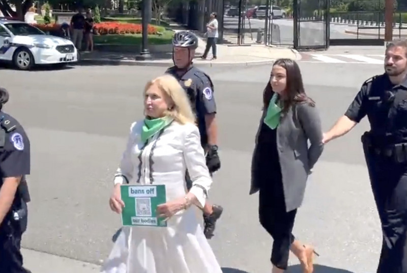 Police arrest 17 US lawmakers at abortion rights protest outside Supreme Court