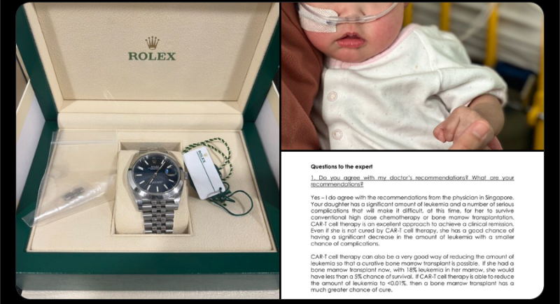Man looks to sell RM50k Rolex watch to fund daughter’s medical treatment