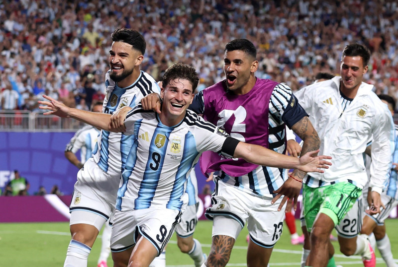 Argentina survives Swiss scare to set up blockbuster World Cup semi-final against England