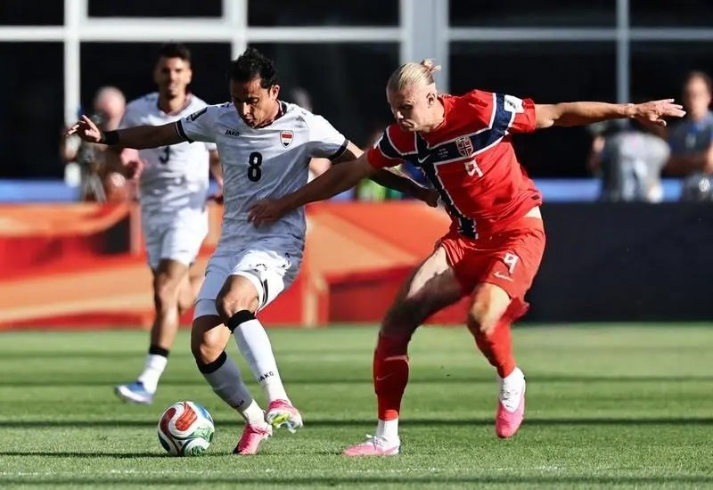 Haaland double fires warning shot as Norway mark World Cup return with Iraq rout