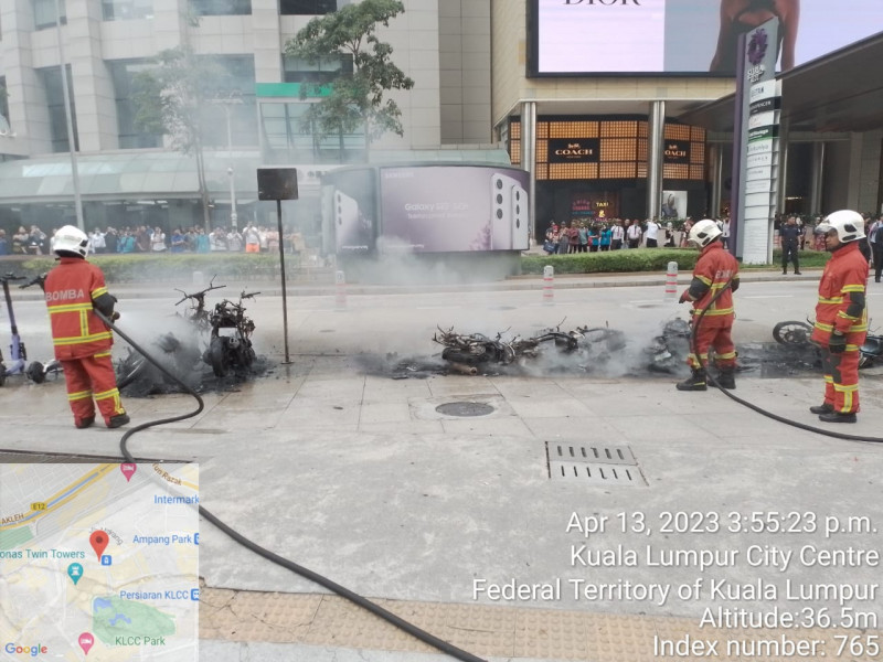 E-scooters did not cause fire near Suria KLCC: company