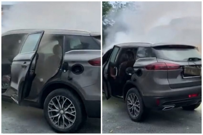 Brand new Proton X70 catches fire, becomes viral