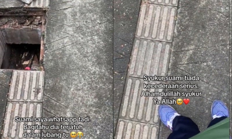 Blind man falls into uncovered drain near national mosque