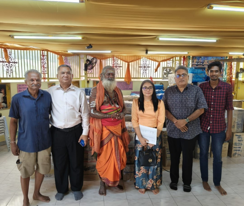 Temple and ashram do their part to help Myanmar quake victims