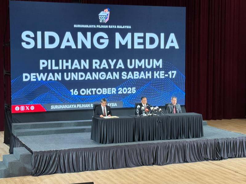 Sabahans to cast votes on Nov 29, nominations set for Nov 15
