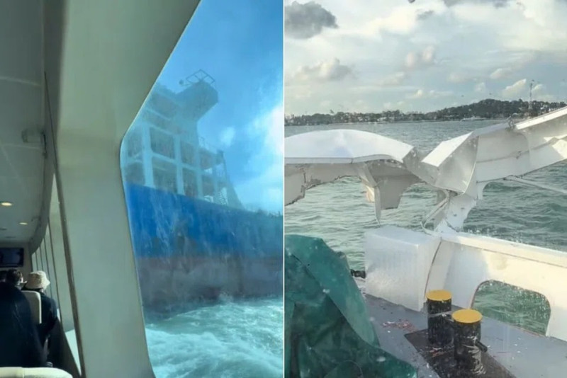 Singapore ferry and chemical tanker collide, passengers evacuated safely