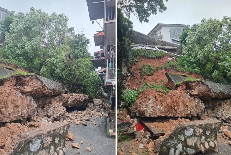Residents resist evacuation orders as landslide threats persist in Taman United, Seputeh