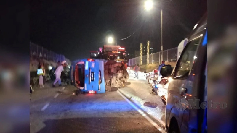 Woman killed and seven injured in factory van crash in George Town