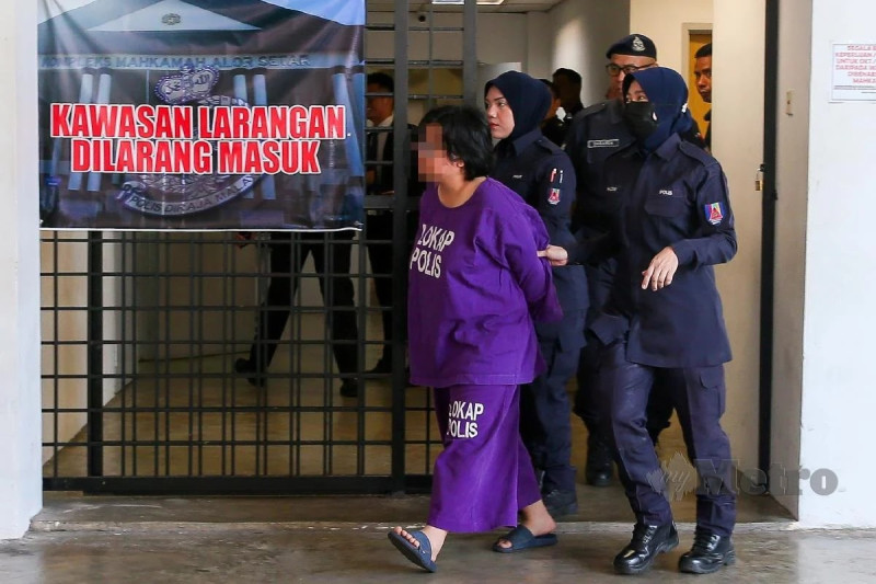 Local woman remanded after aggressive outburst and obscene gestures towards police in Alor Setar