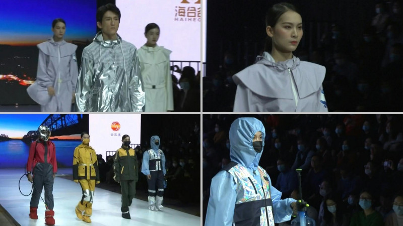 This season's must-have: medical gear modelled on Chinese runway