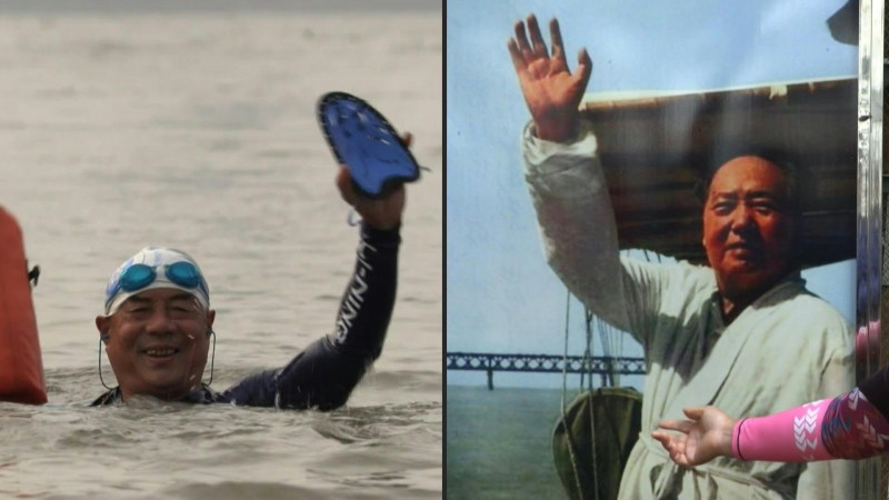 Inspired by Mao, Wuhan river swimmers 'reborn' after virus lockdown