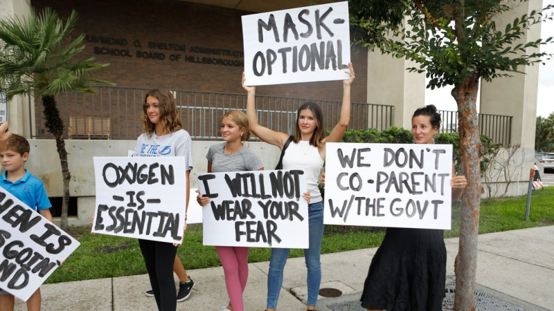 Justice Dept warns of threats to US schoolteachers from anti-mask parents