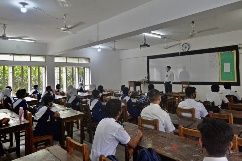 Bangladesh schools reopen after 18-month Covid-19 hiatus
