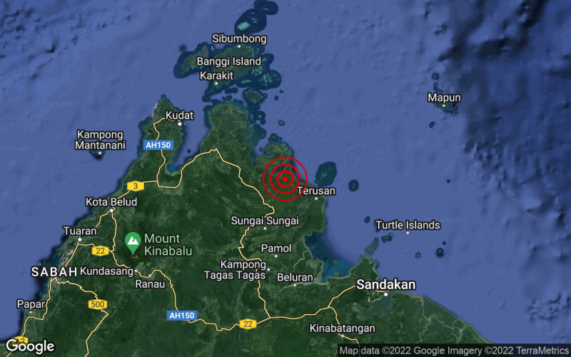 3.8 magnitude earthquake shakes Beluran, Sabah