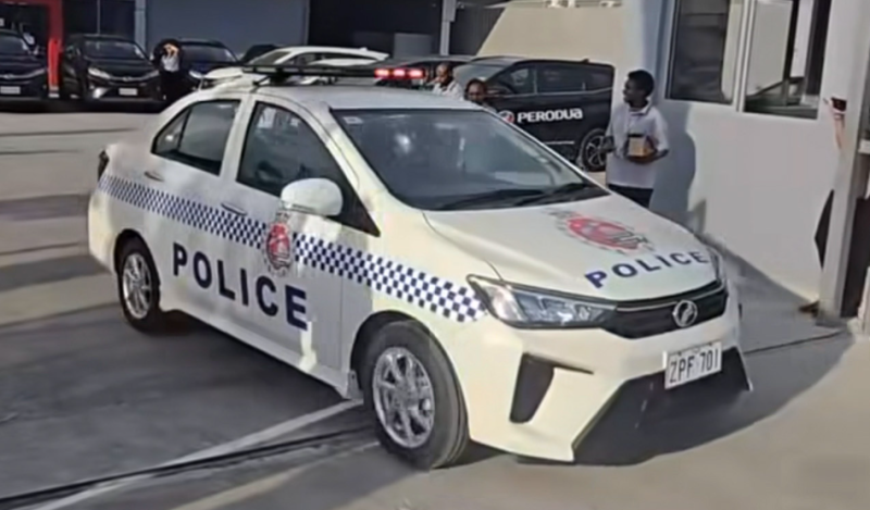  Perodua Bezza is  Papua New Guinea's official police patrol cars
