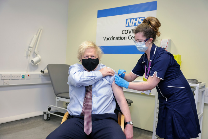 UK PM receives first dose of AstraZeneca vaccine