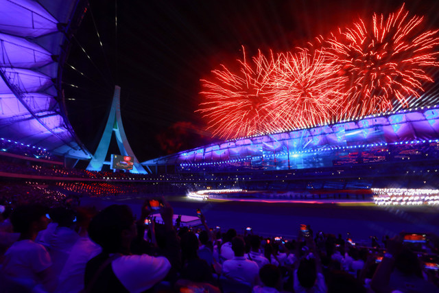 Flags, fireworks galore as Cambodia kicks off SEA Games