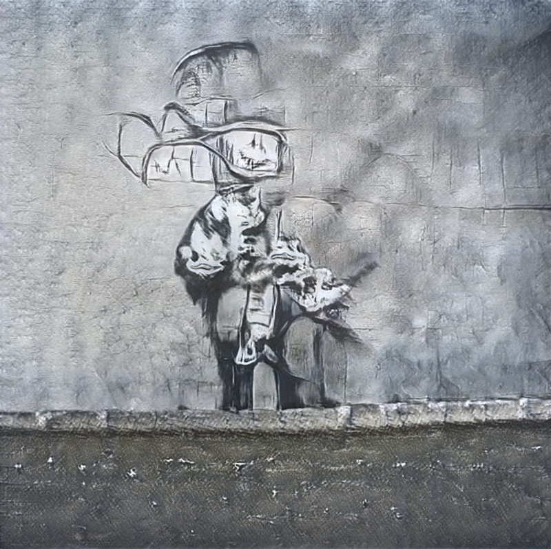An AI bot is making Banksy-inspired art
