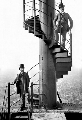 A segment of the Eiffel Tower's original staircase up for grabs
