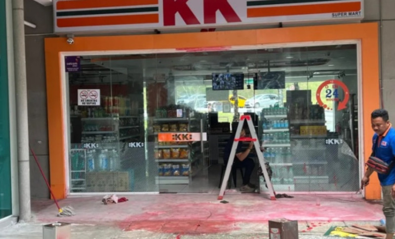Two suspects nabbed in connection with UM KK Mart red paint incident