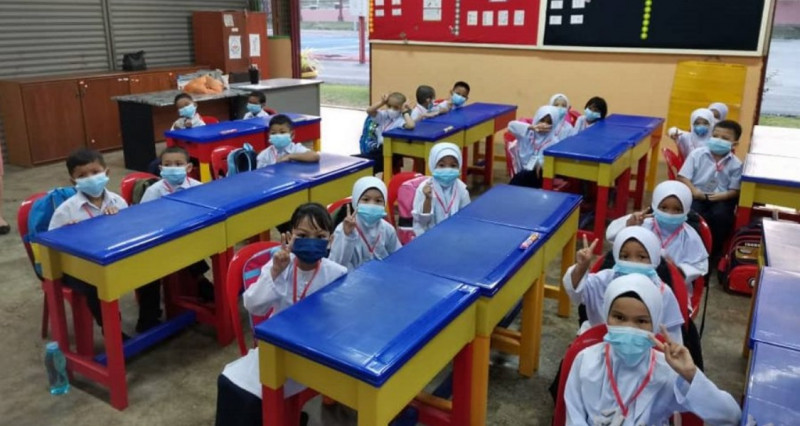 All Malay Year One students in Chinese primary school 