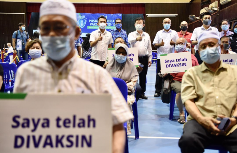 Penang’s elderly receive Covid-19 shots, as state kicks off Phase 2 inoculations