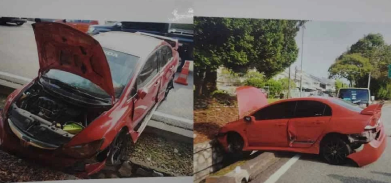 Cops: RM7m worth of drugs found in crashed Honda Civic