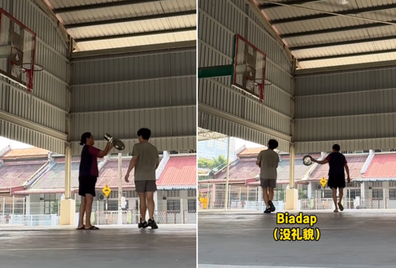 Local Karen bangs pots to annoy ‘noisy’ basketball player at neighbourhood court