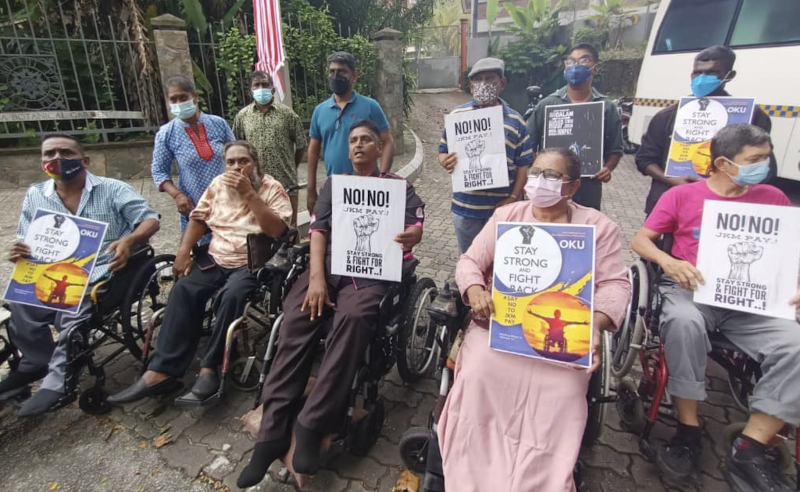 Disabled M’sians protest against welfare aid curbs