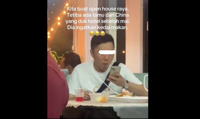 Tourist from China walks into Hari Raya open house thinking it’s a restaurant