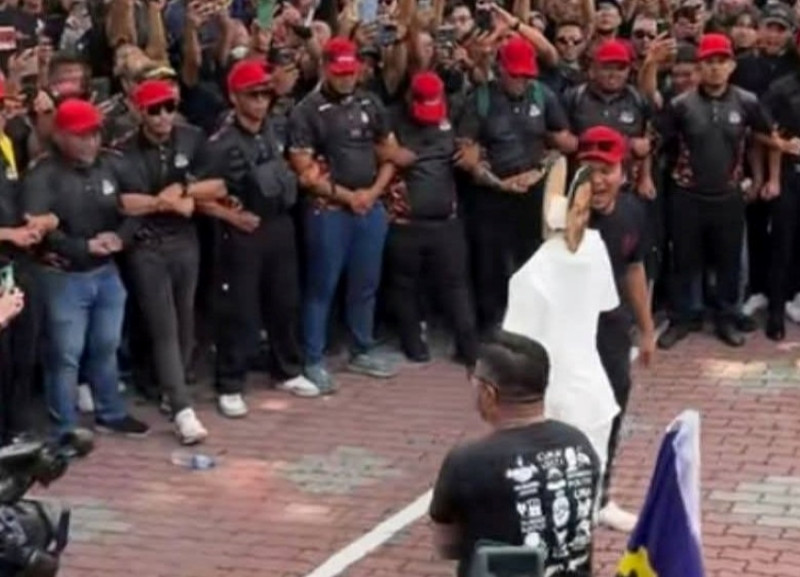 Police investigate effigy of PM being whipped at Turun Anwar rally
