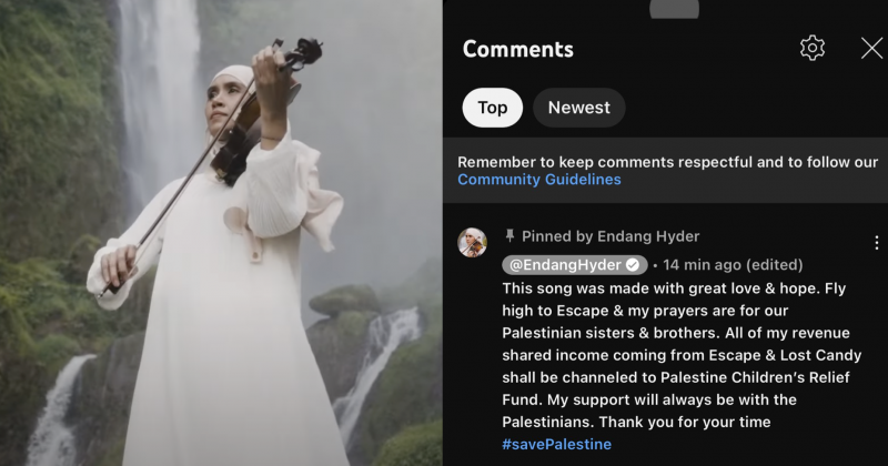 Dropped from European fest, M’sian violinist donates music revenue to Palestine