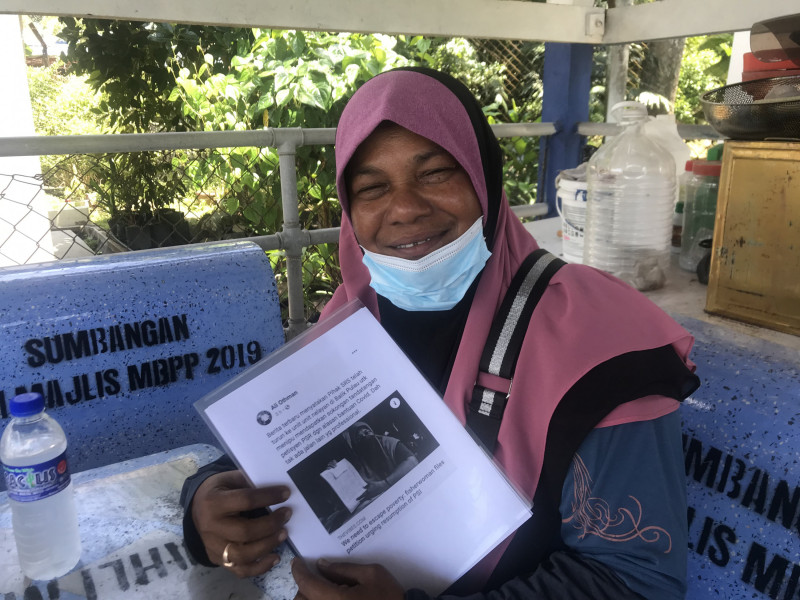 Fisherwoman lodges report claiming slander by Pen Mutiara