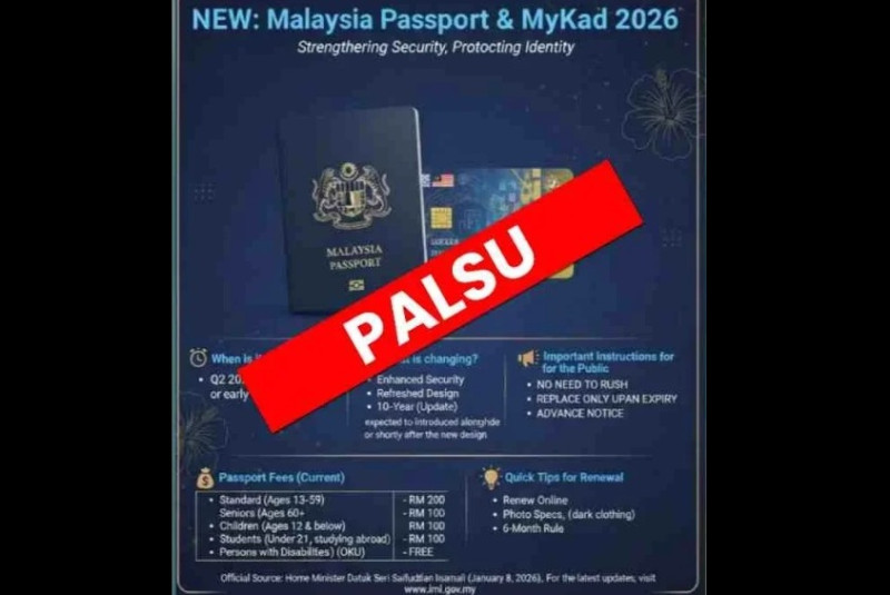 Viral new passport, MyKad images are fake, says Home Ministry 