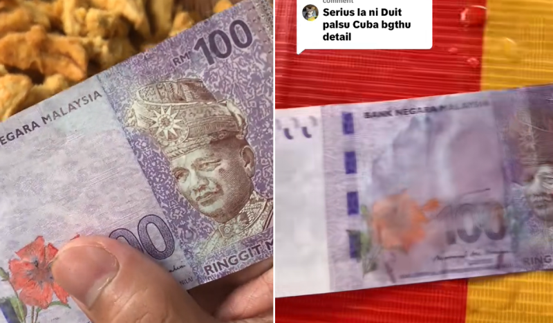 Unscrupulous customer scams 'goreng pisang' seller with fake RM100 note