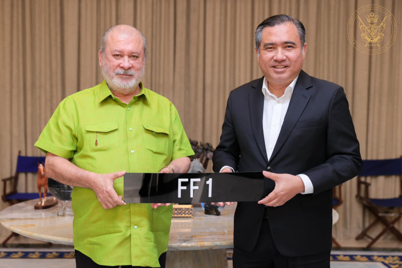 Johor ruler owner of ‘FF1’ number plate