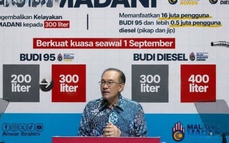 BUDI MADANI: Who gets 300 litres — and who can get 400 litres from September 1?