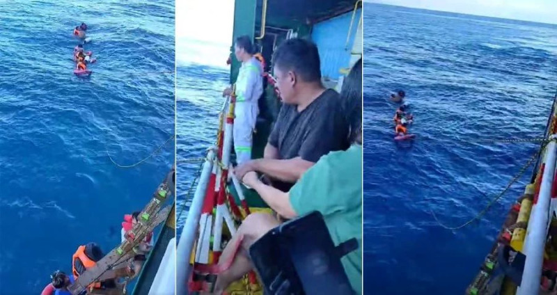 Seven rescued after fishing boat capsized