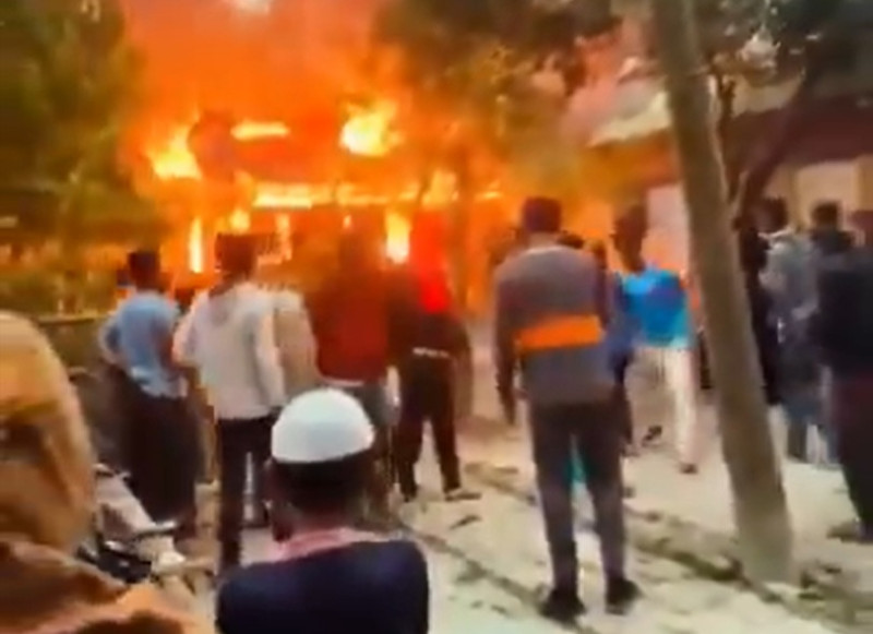 Hindu family wakes up to burning house horror in Bangladesh