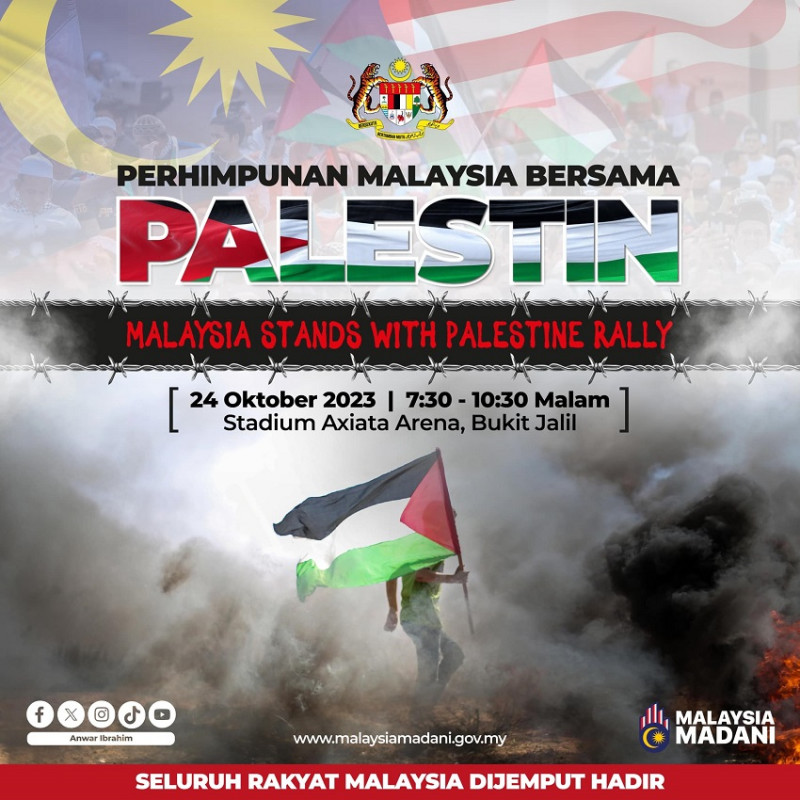 PM Anwar invites the people to join Malaysia with Palestine gathering tomorrow