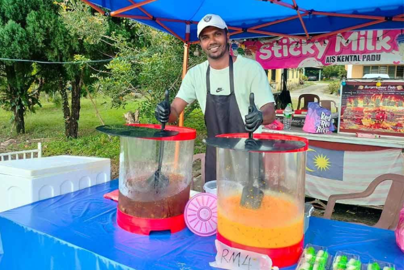 Former footballer resorts to selling drinks to support family