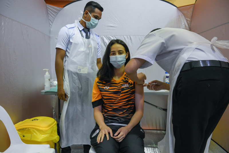 242 athletes and officials for Tokyo Olympics and Paralympics completed both doses of the Covid-19 vaccine