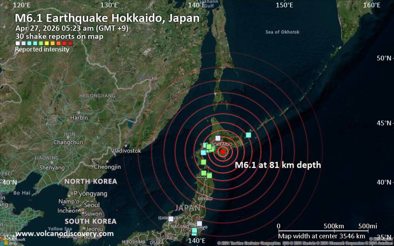 Strong earthquake strikes Hokkaido amid heightened megaquake warnings