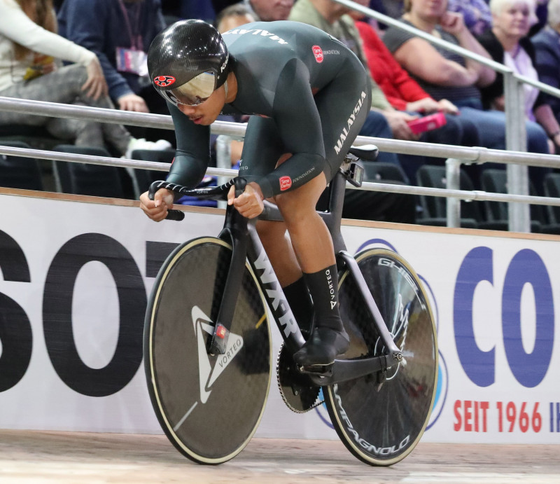 Fadhil wins time trial silver at UCI Nations Cup