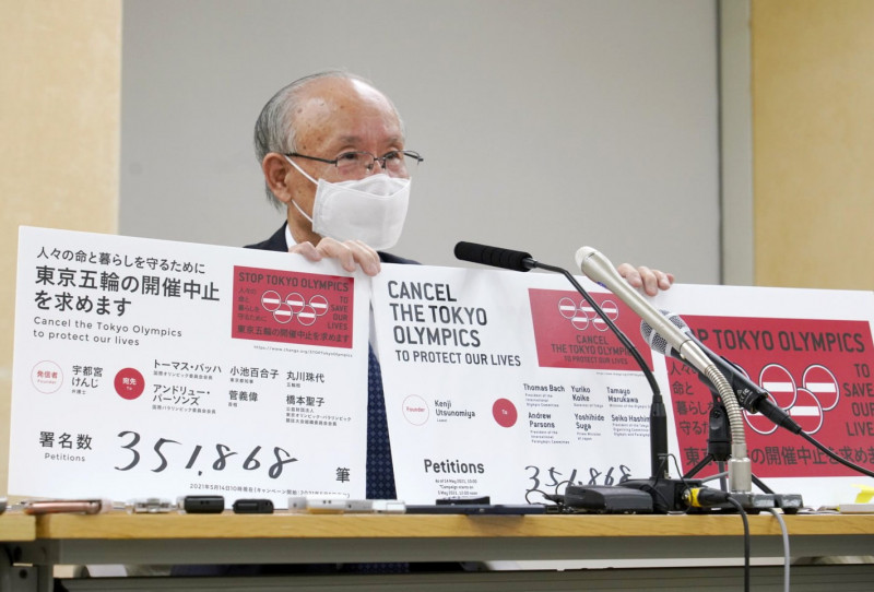 Petition to cancel Olympics submitted in Tokyo
