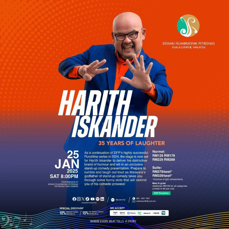 Harith’s show cancelled over fears for family’s safety, says ex-wife