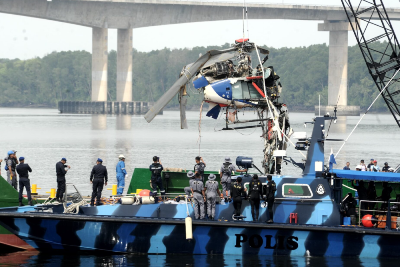 Wreckage of crashed PDRM helicopter recovered, to be sent to Subang for full investigation