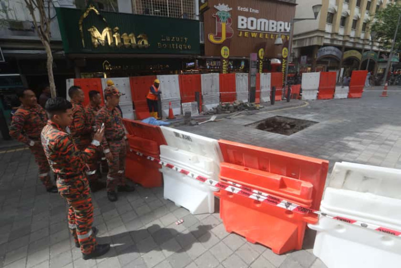 KL City Hall completes road repair following subsidence near Masjid India