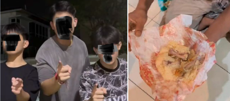 Netizens call for action against influencers for chicken bone prank on homeless man