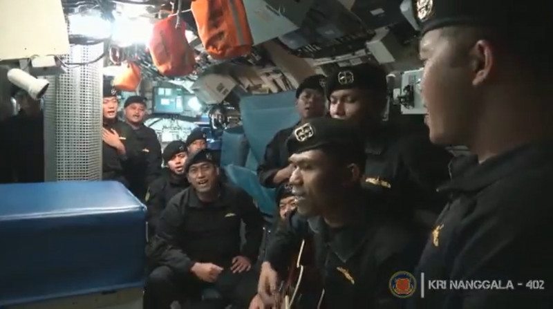 Video emerges of crew of sunken Indonesia submarine